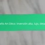 Diseño Clásico: elegancia, atemporalidad, valor